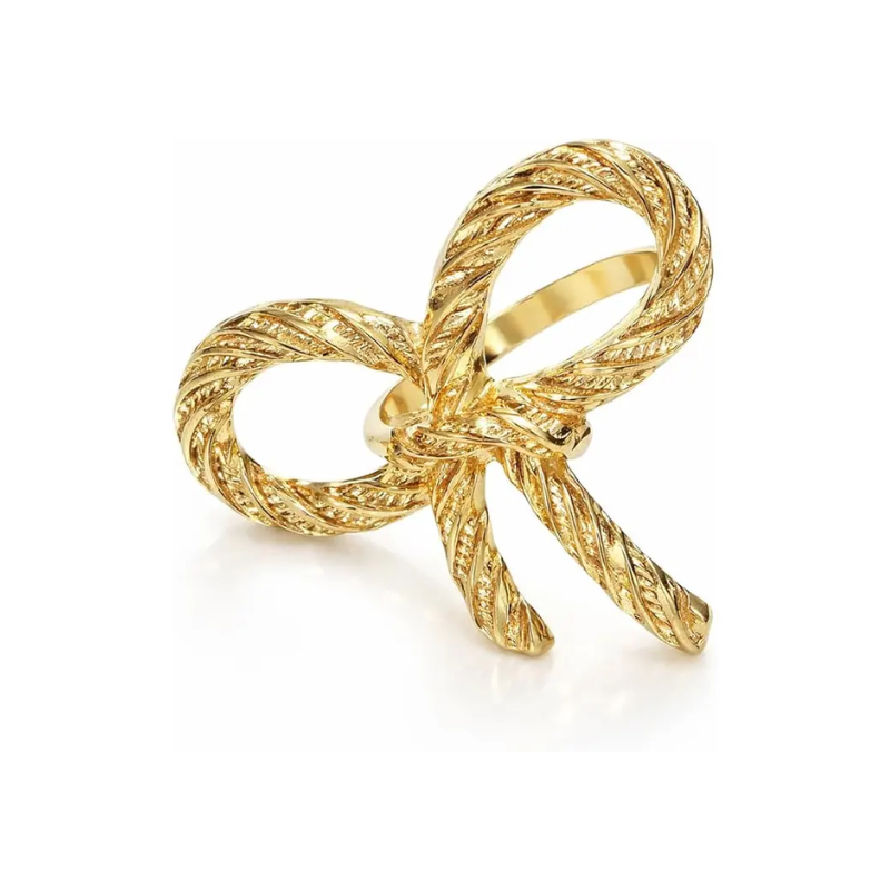 Set of 4 Twisted Bow Napkin Rings