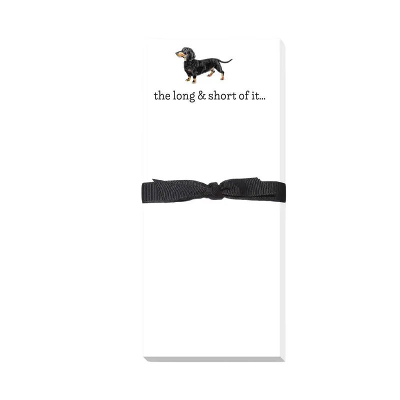 Long And Short of It Skinnie Notepad