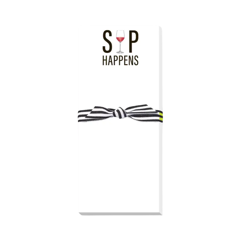Sip Happens Skinnie Notepad