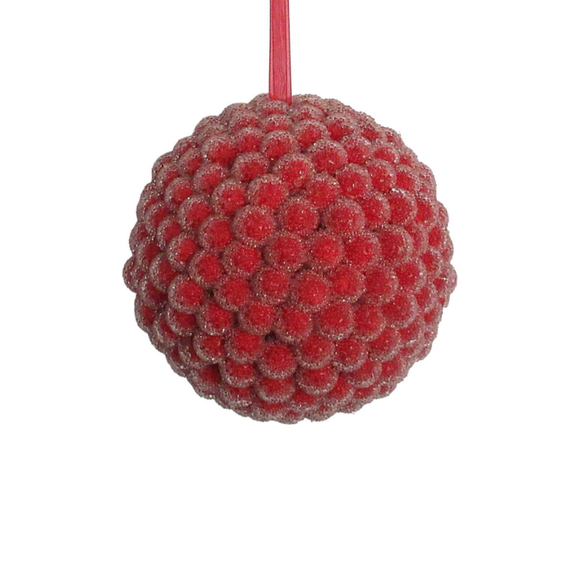 Boule moyenne floquée baies