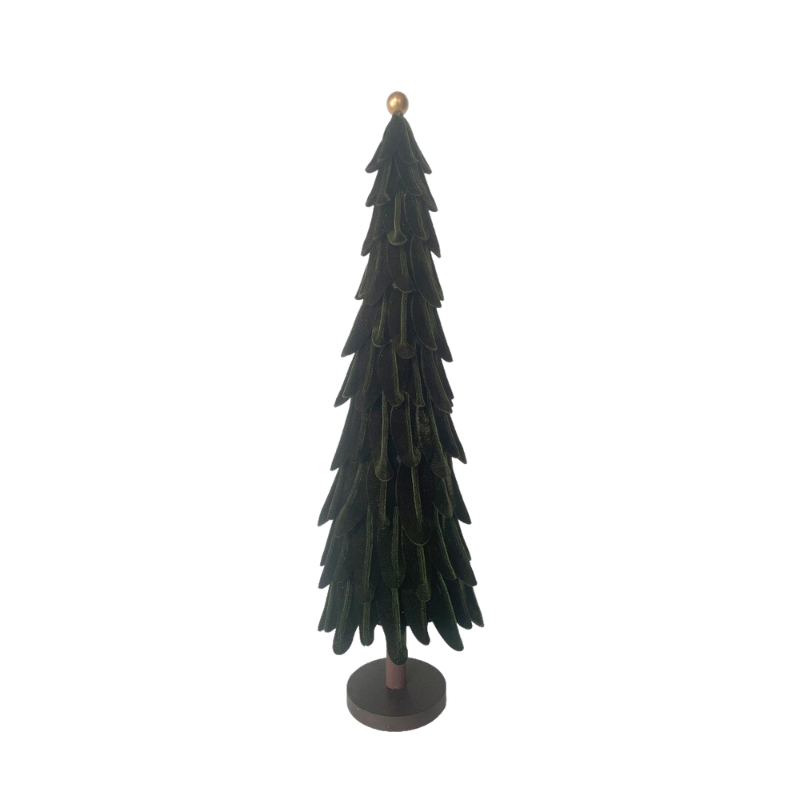 Velvet Large Green Tree