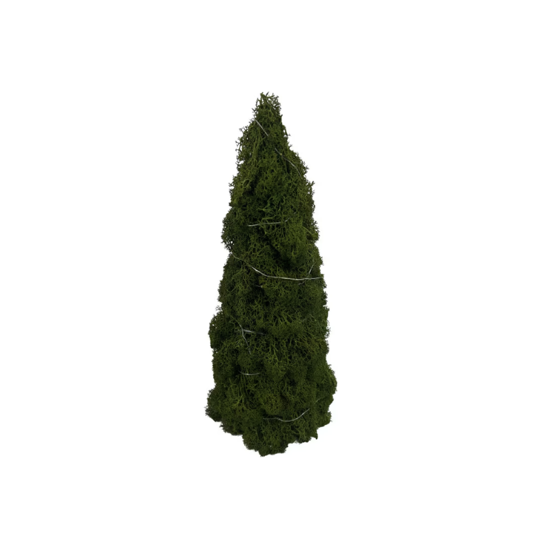 Small Moss LED Cone Tree