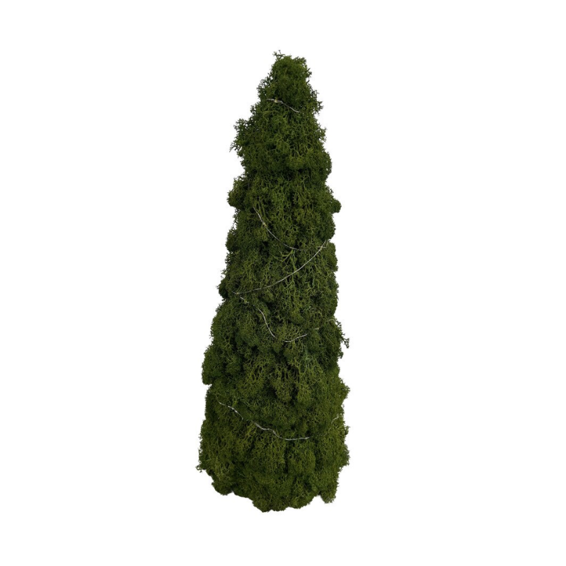 Large Moss LED Cone Tree