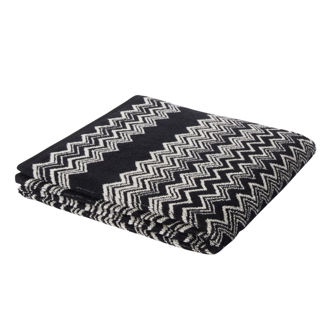 Missoni Keith Black &amp; White Bath Sheet