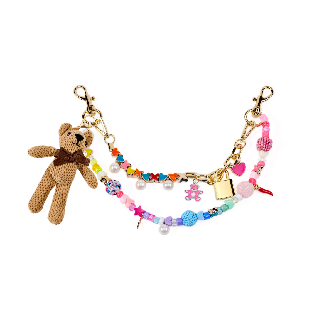 Colorful Soft Teddy Bear Bag Charm