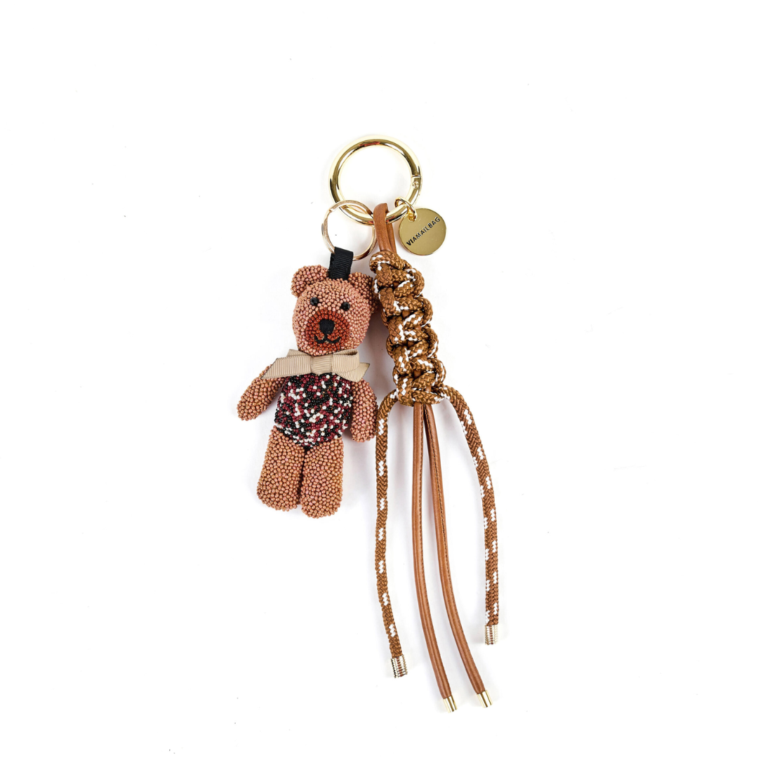 Beaded Bear Bag Charm