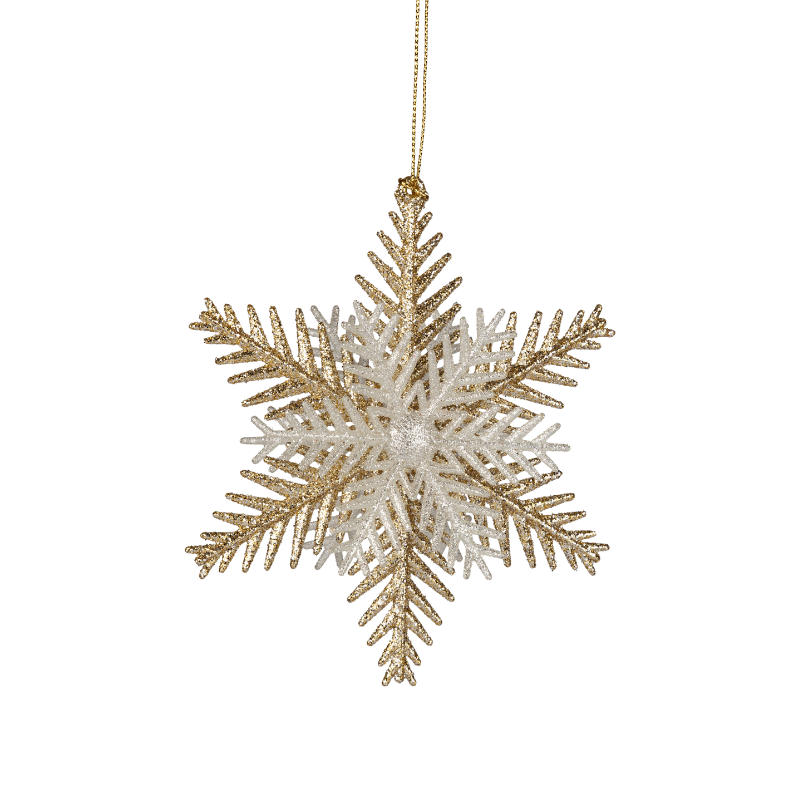 Gold & Silver Snowflake Ornament