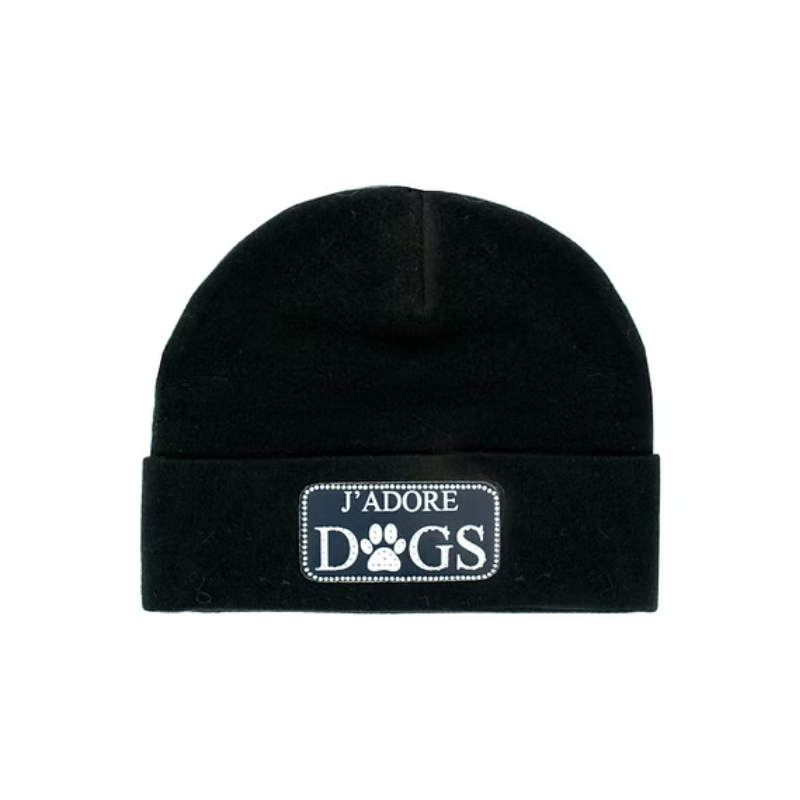 Black J'adore Dogs Hat