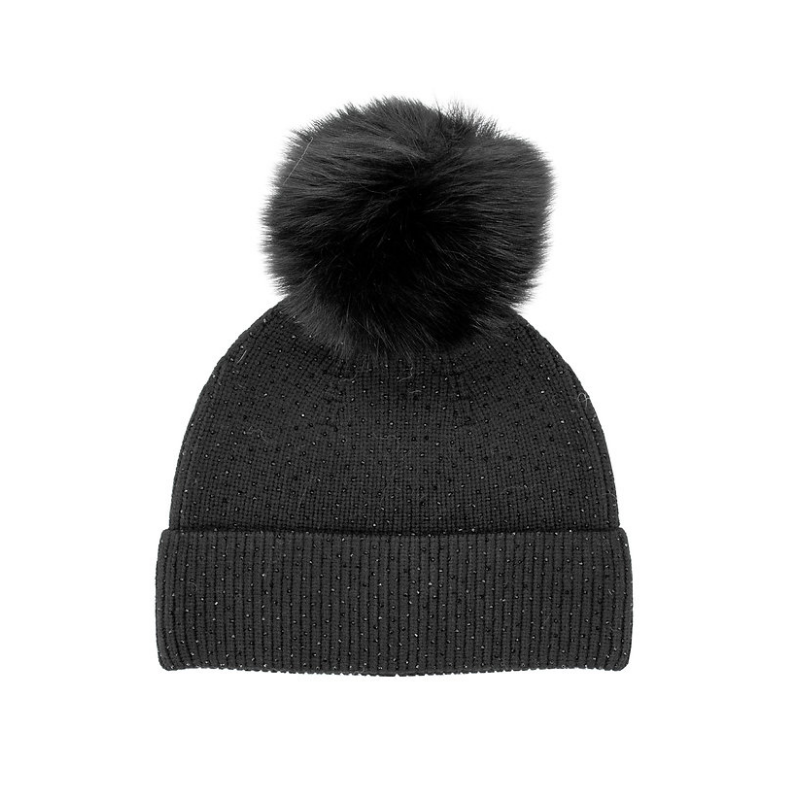 Sparkle Hat with Pompom