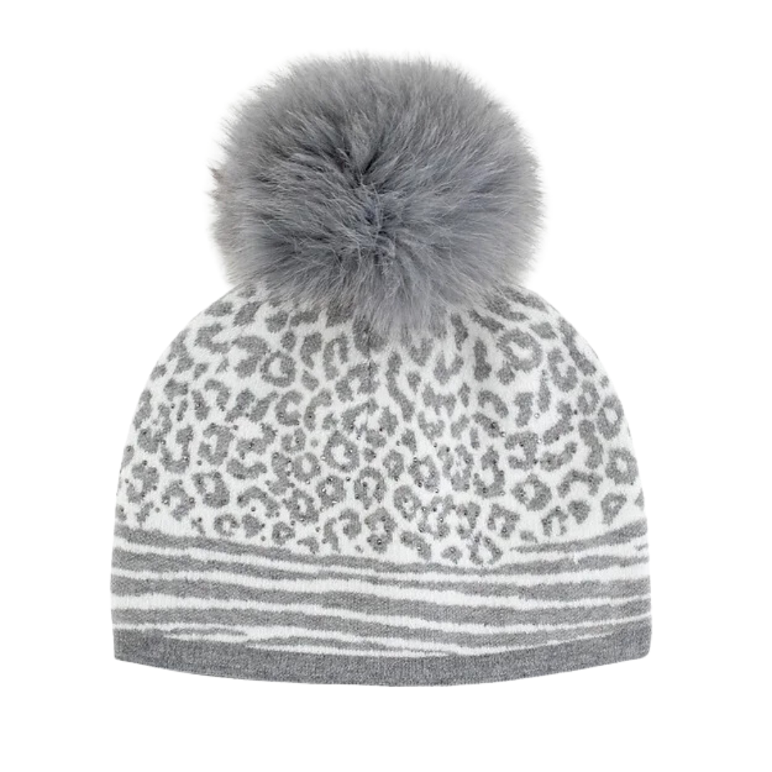 Knit Leopard Hat