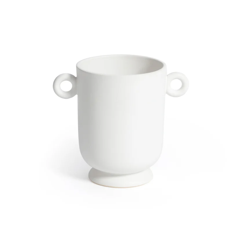 Small Ceramic Loop Handle Planter