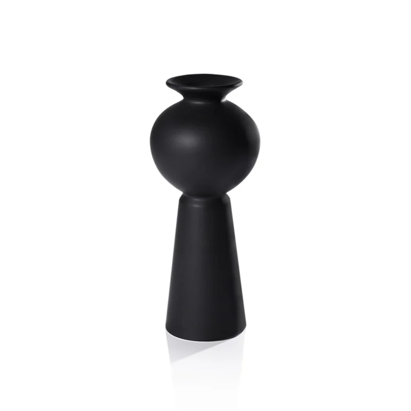 Kyoto Matte Black Vase