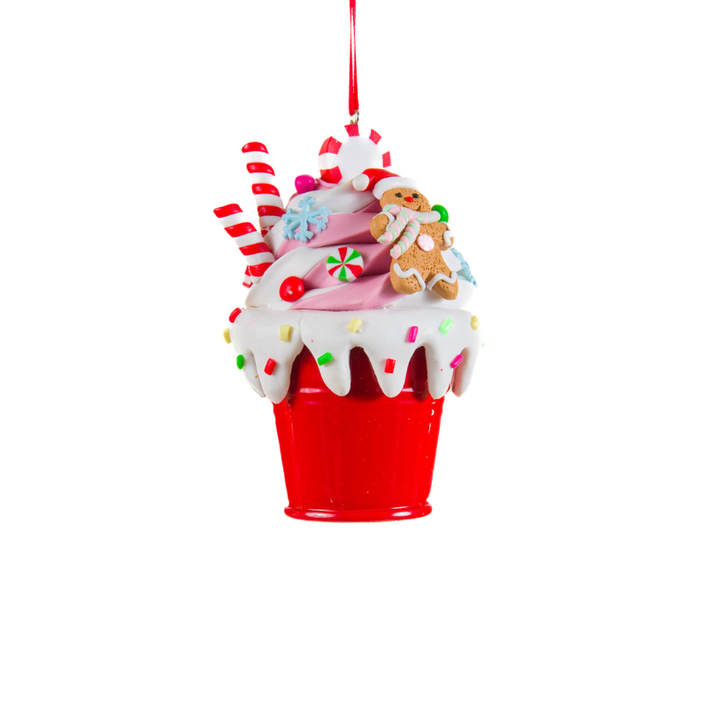 Festive Bucket of Sweets Ornament