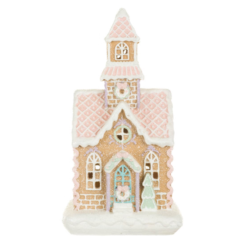 LED Gingerbread Church