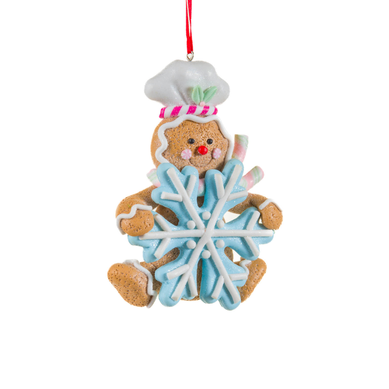 Gingerbread Man &amp; Snowflake Ornament
