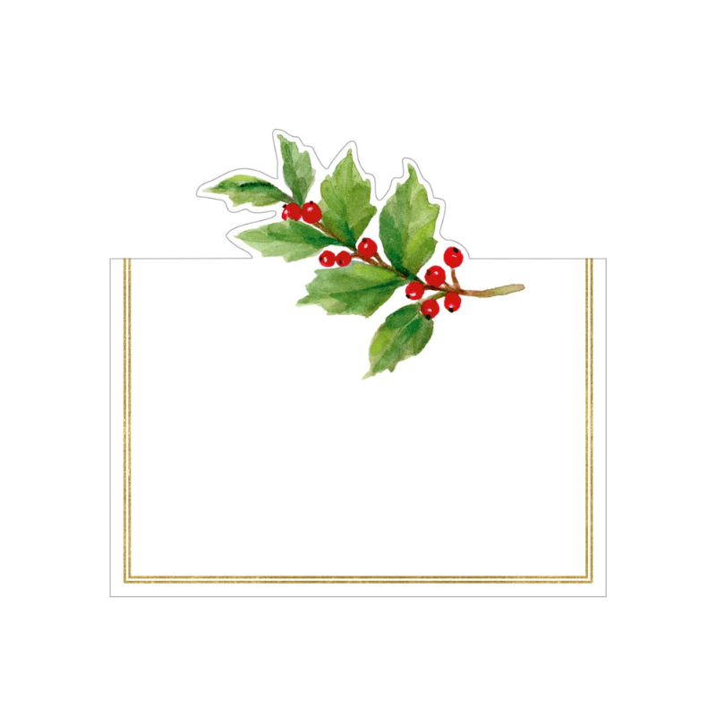 Holly Sprig Placecards