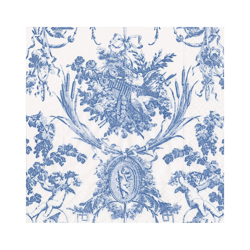 Blue Romantic Toile Luncheon Napkins