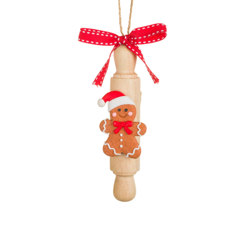 Gingerbread Man Rolling Pin Ornament