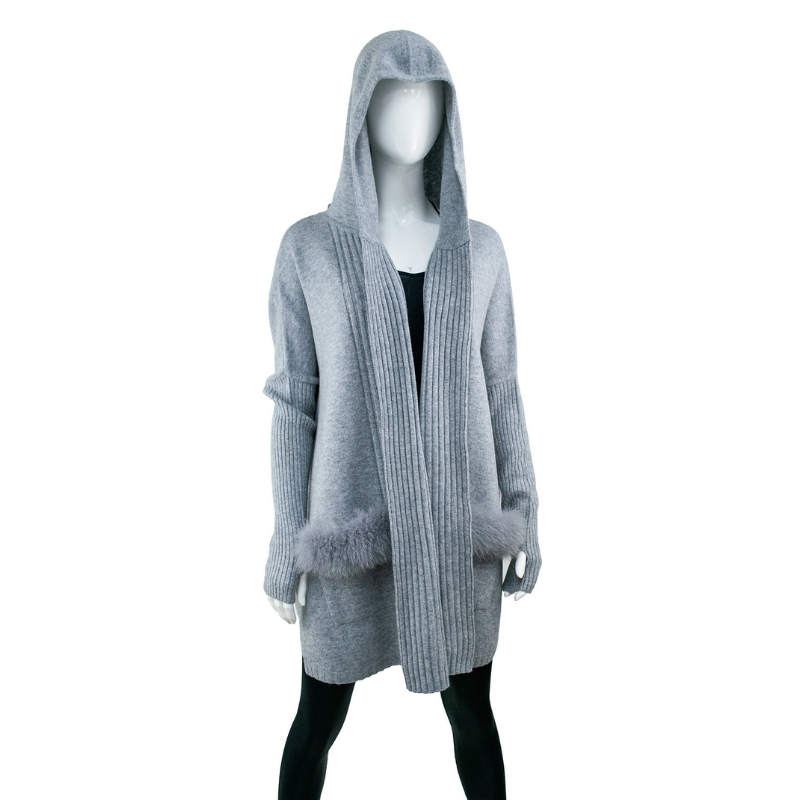 Knitted Wrap with Sleeves