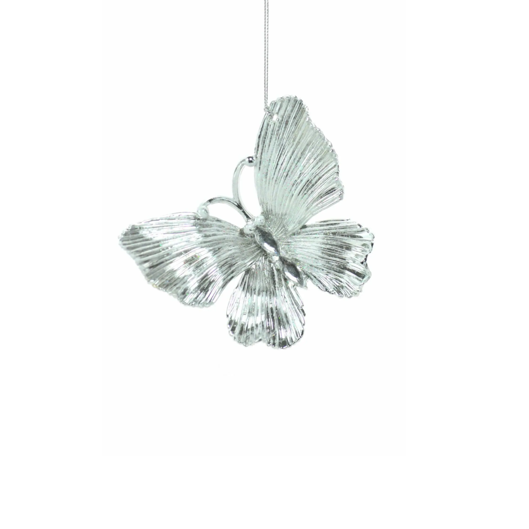 Glittered Butterfly Ornament