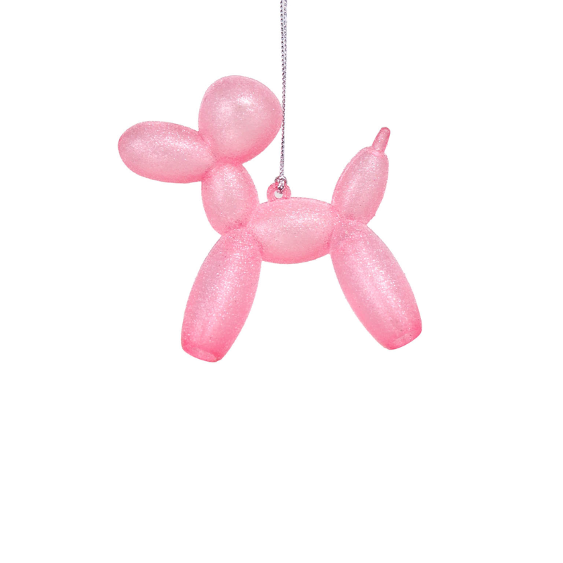 Pink Poodle Ornament