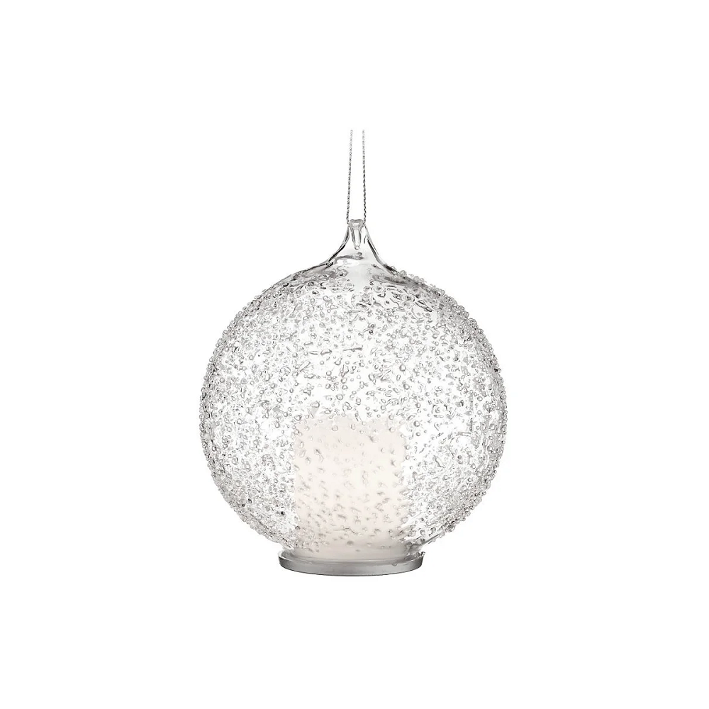 Boule décorative texturée avec lumière