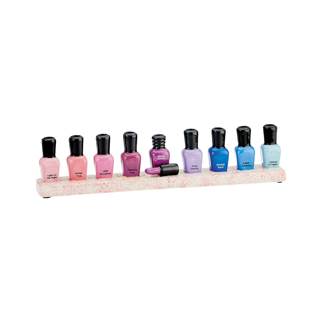 Nail Polish Menorah