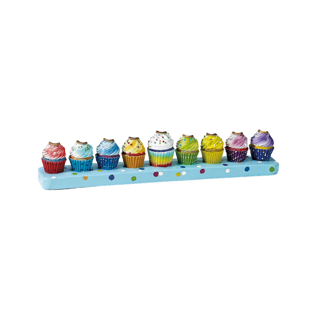 Resin Cupcakes Menorah