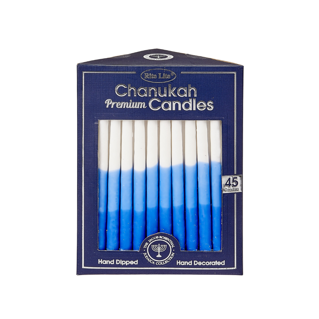 Premium Blue Multicolour Chanukah Candles