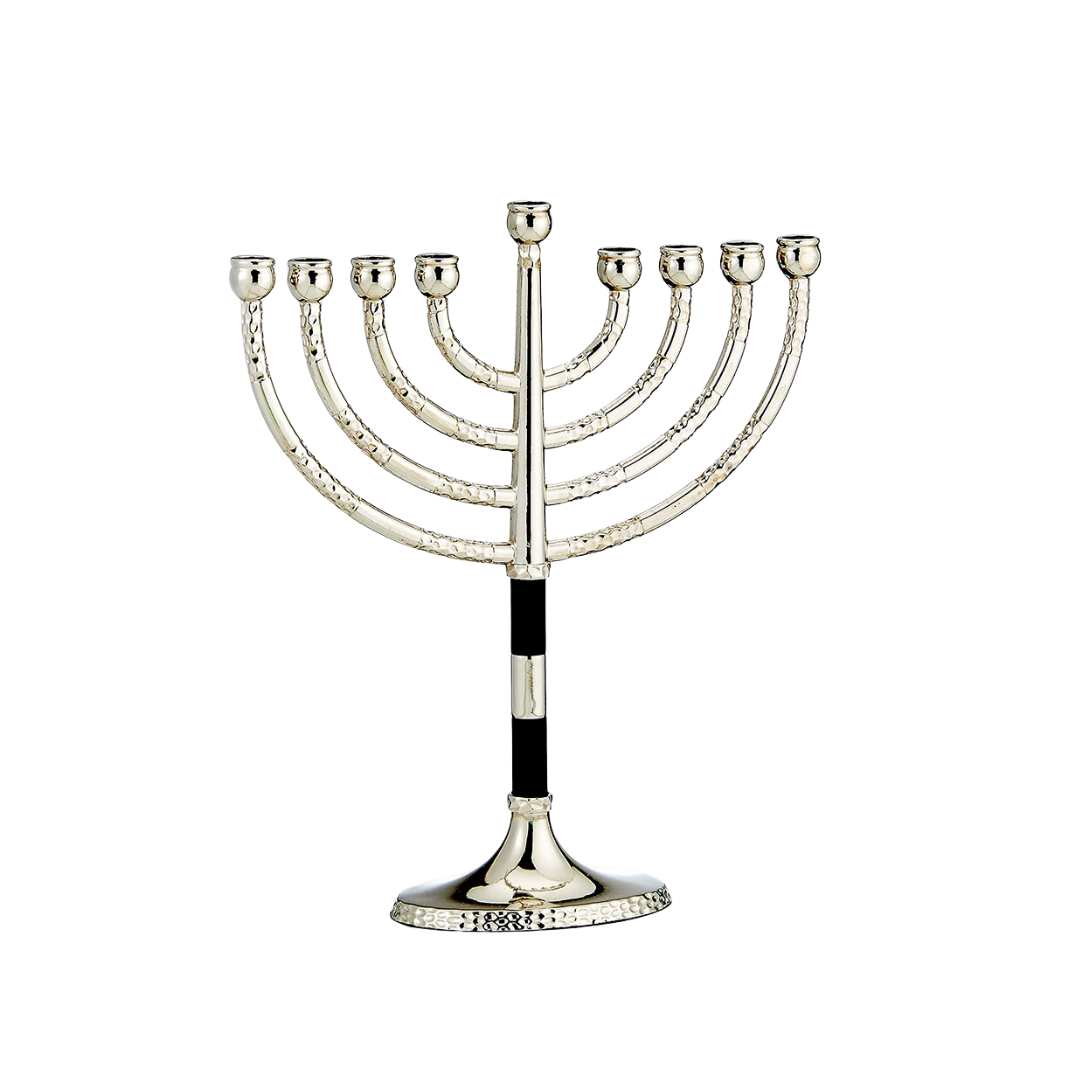 Small Black & Silver Menorah