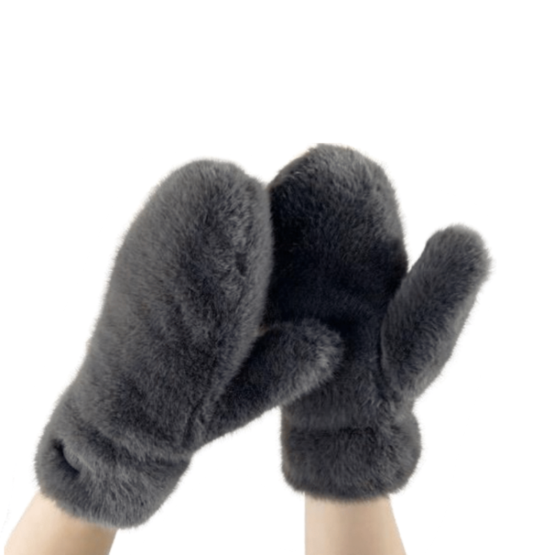 Sloane Faux Fur Mitts