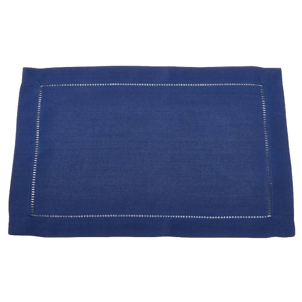 Hemstitched Placemat Navy