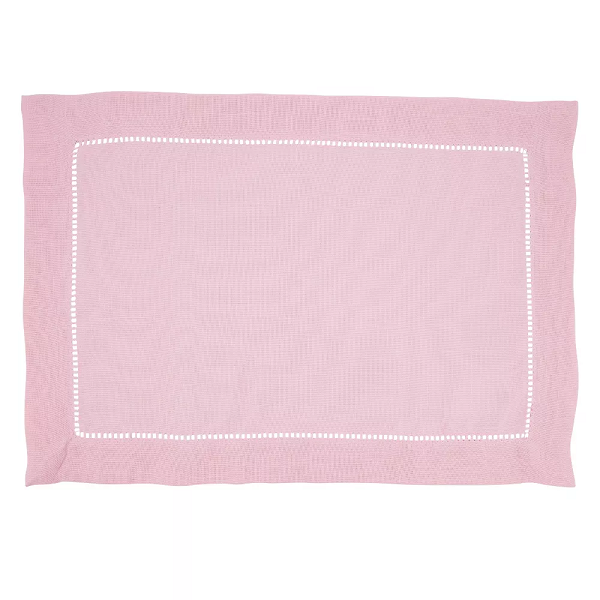 Hemstitched Placemat Pink