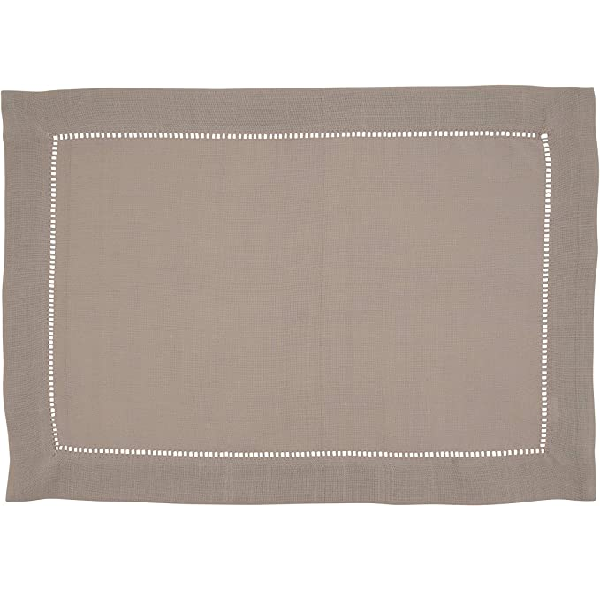 Hemstitched Placemat Taupe