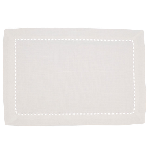 Hemstitched Placemat White