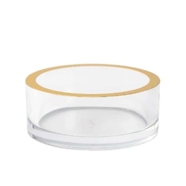 Acrylic Wine Coaster with Gold Trim - Boutique Marie Dumas