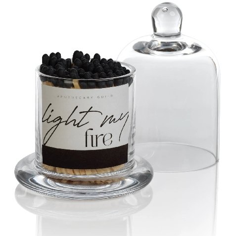 Black Tip Matches with Dome - Boutique Marie Dumas