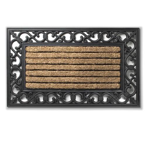 Coir/Rubber Grill Mat with Border - Boutique Marie Dumas