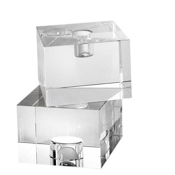 Crystal Cube Candle Holder SM - Boutique Marie Dumas