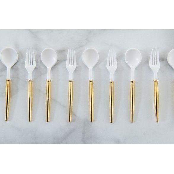 Gold Cocktail Forks - Set of 20 - Boutique Marie Dumas