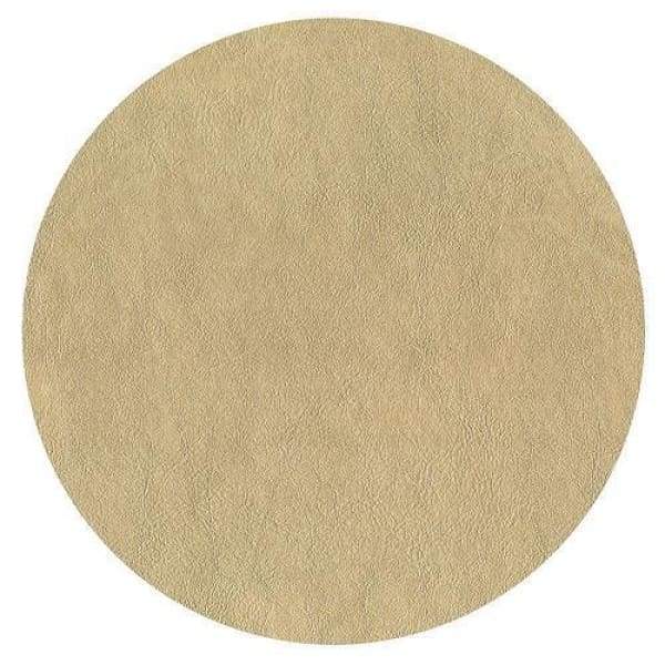 Gold Faux Leather Round Placemat