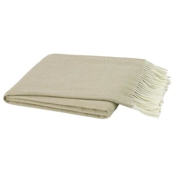 Italian Herringbone Throw - Dune - Boutique Marie Dumas