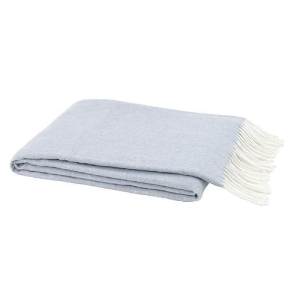 Italian Herringbone Throw - Hydrangea - Boutique Marie Dumas