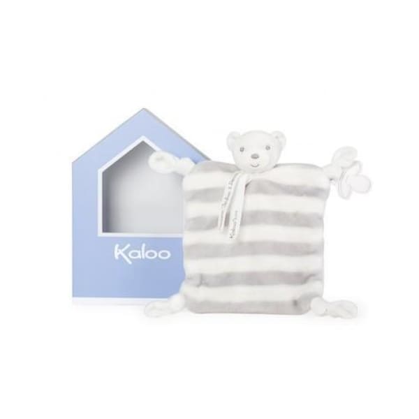 Kaloo Bébé Pastel Doudou Bear, Grey & Cream - Boutique Marie Dumas