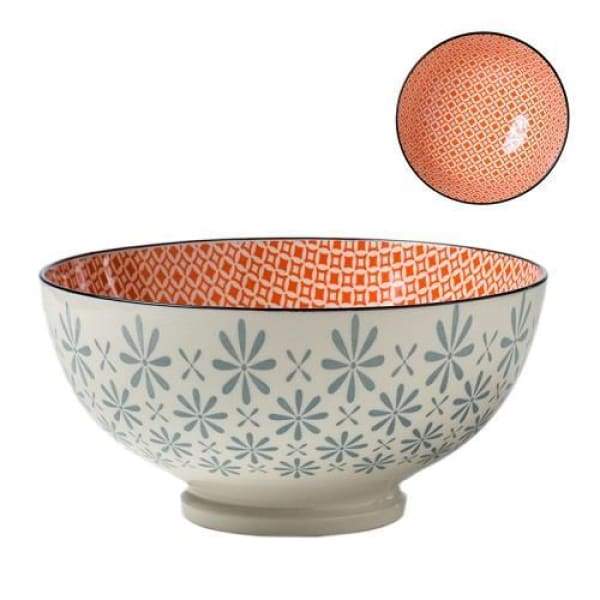 Kiri Porcelain Bowl Gerbera Diamond - Large - Boutique Marie Dumas
