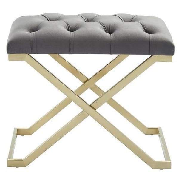 Kylie Bench Grey and Gold - Boutique Marie Dumas