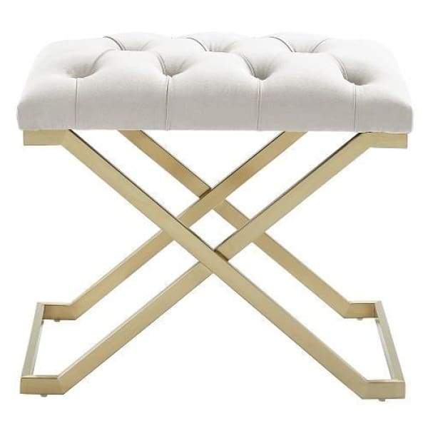 Kylie Bench Ivory and Gold - Boutique Marie Dumas