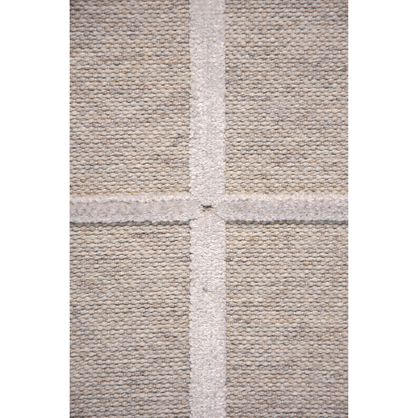 Gayle Grid Beige Rug 3 x 8"