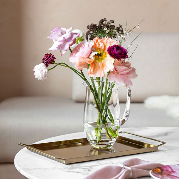 Villeroy &amp; Boch Rose Garden Glass Pitcher