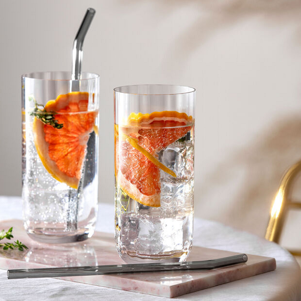 Villeroy &amp; Boch Rose Garden Set of 4 Hiball Glasses